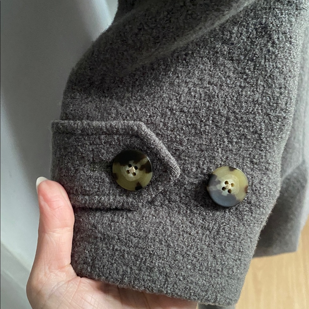 J. Crew Italian Boiled Wool Coat in Green - Picture 6 of 8